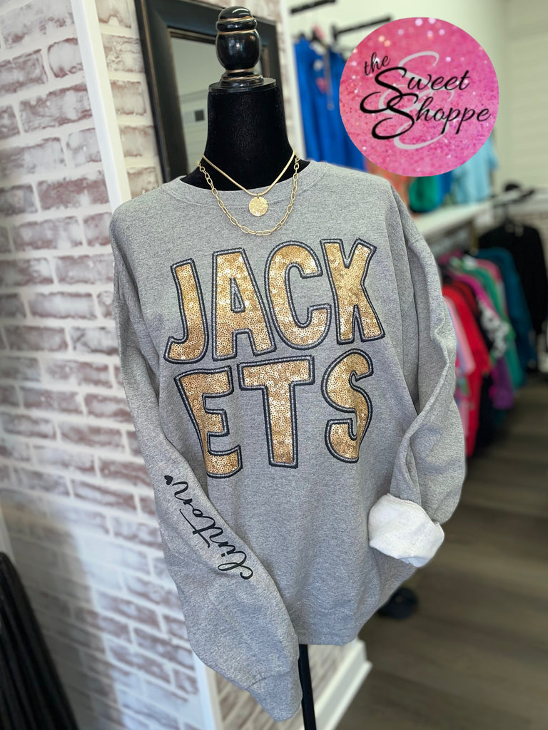 Jackets Faux Sequin Tee/Sweatshirt