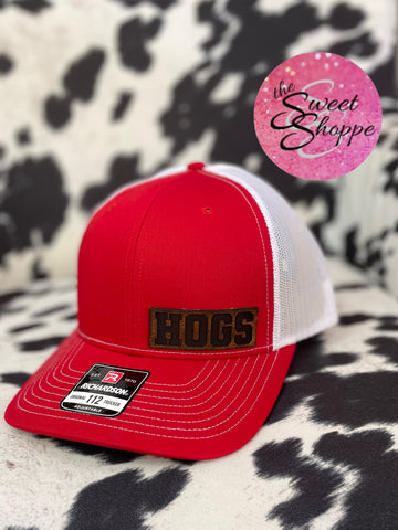 Cap Leather Patch - HOGS