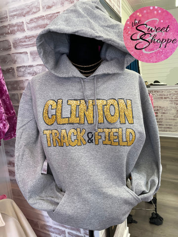 Faux Glitter Clinton Track & Field
